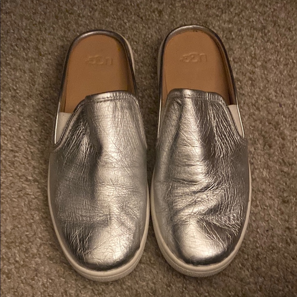 UGG Silver Slip-On Shoes